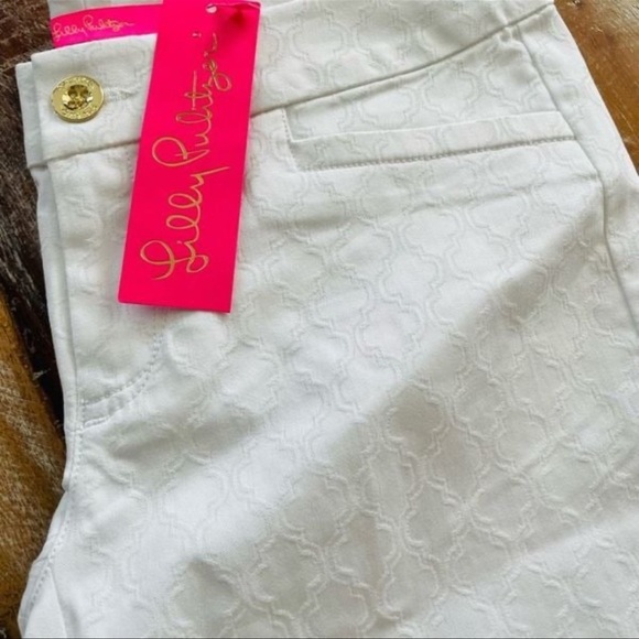 Lilly Pulitzer Kelly skinny ankle white pants size 16 nwt - Picture 5 of 5
